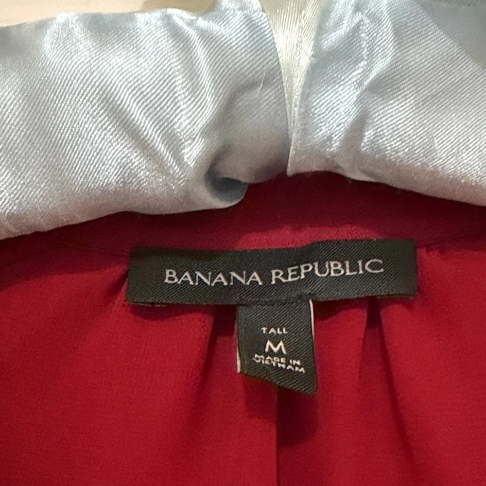 Banana Republic Deep Red Long Sleeve Dress - Picture 4 of 8